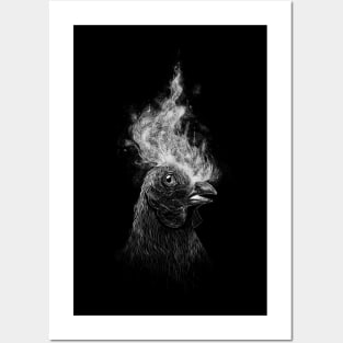 Fire Rooster Posters and Art